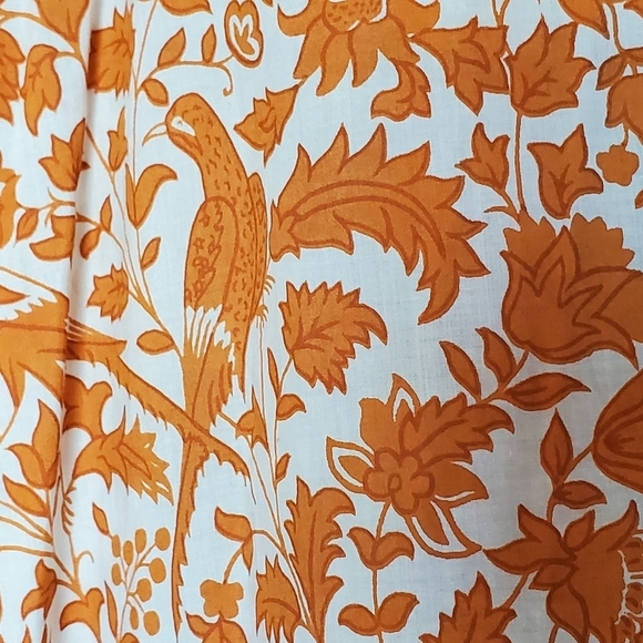 Elegant Orange and Black Patterned Women's Tunic - Picture 3 of 12